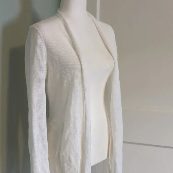 Banana Republic Long White Knit Cardigan - Picture 2 of 8
